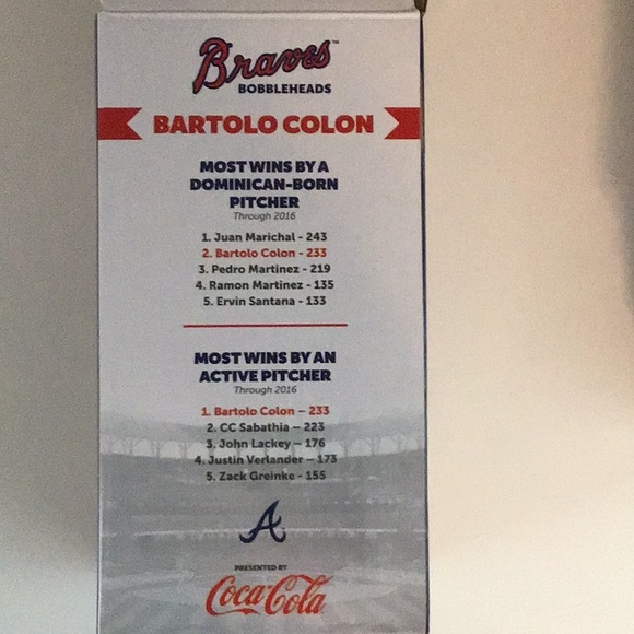 Braves Bartolo Colon Bobblehead - Picture 3 of 5